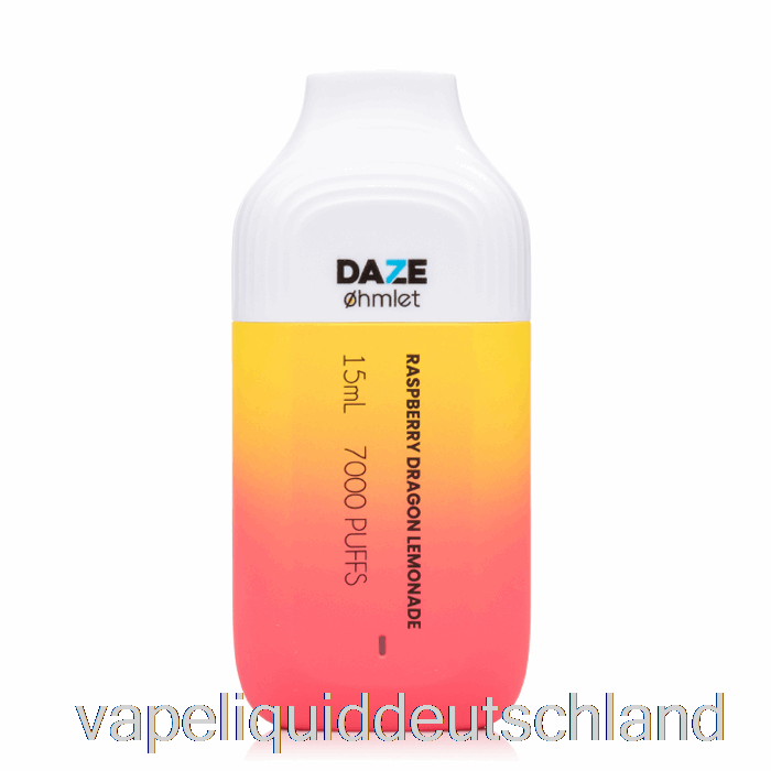 7 Daze Ohmlet 7000 0 % Null Nikotin Einweg-Himbeer-Drachen-Limonade-Vape-Flüssigkeit